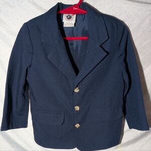 Navy Blue Toddler Blazer Gold Land With Buttons Size 2t